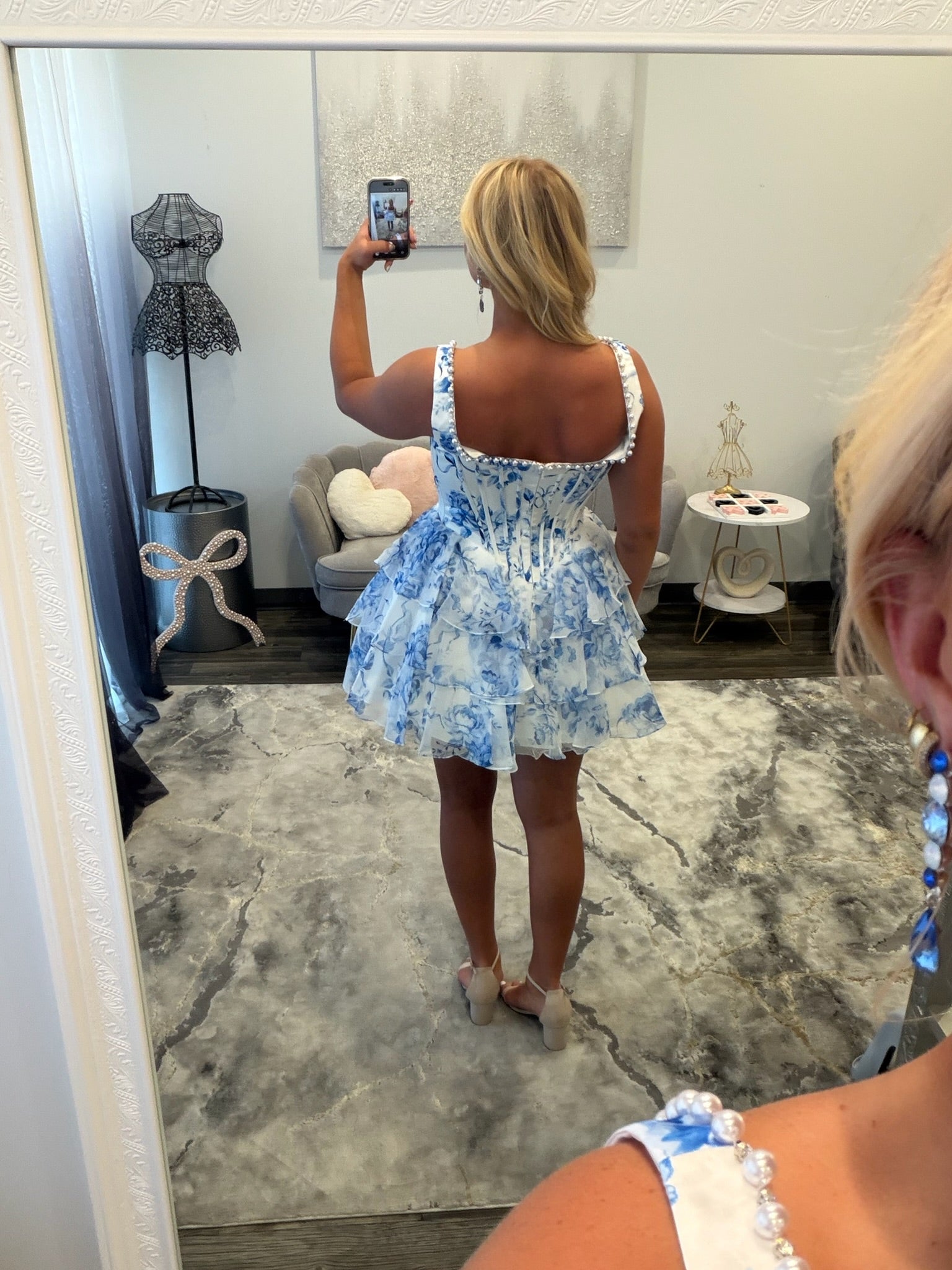 JoycesTPR Sherri Hill 58317 Ivory Blue 