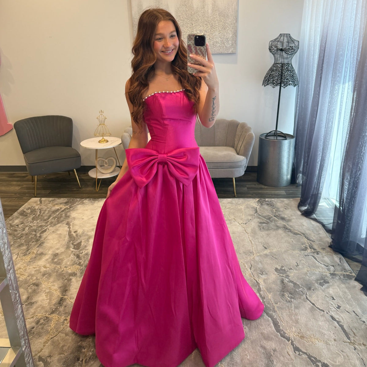 JoycesTPR Sherri Hill 5Prom Dress 381 Bright Fuchsia 