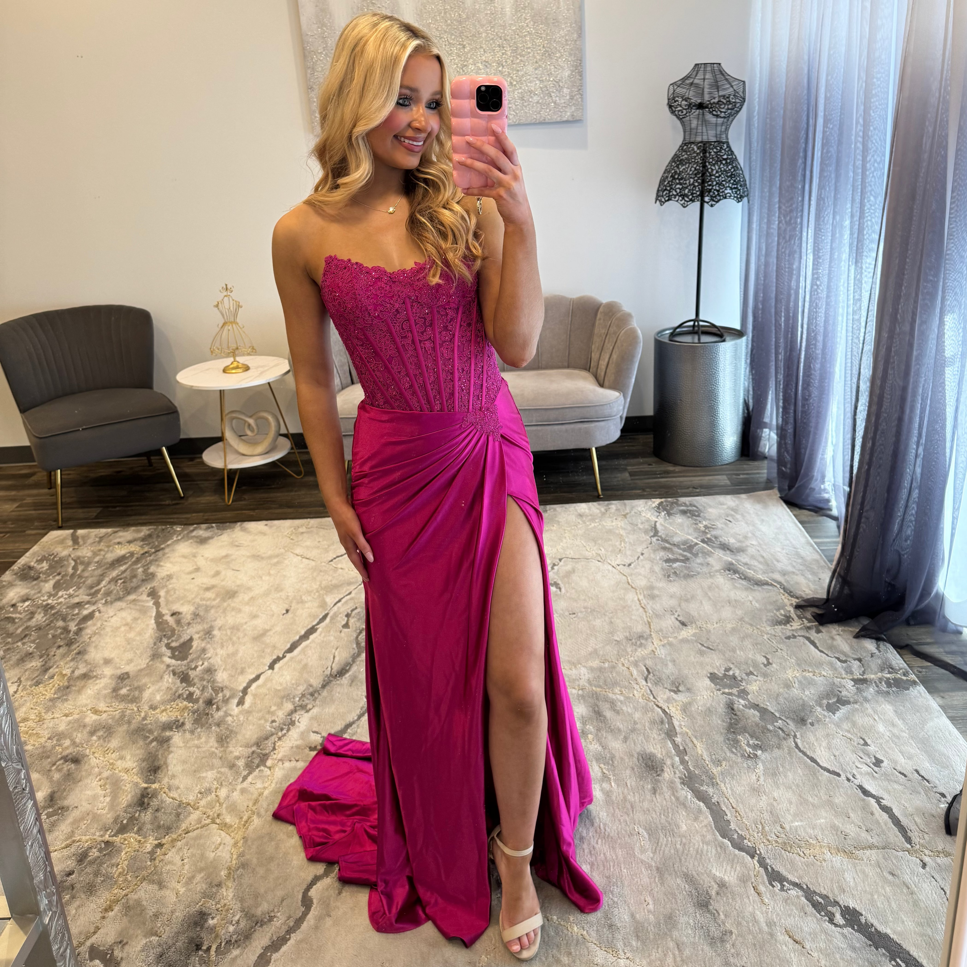 JoycesTPR Sherri Hill 58386 Magenta Prom 