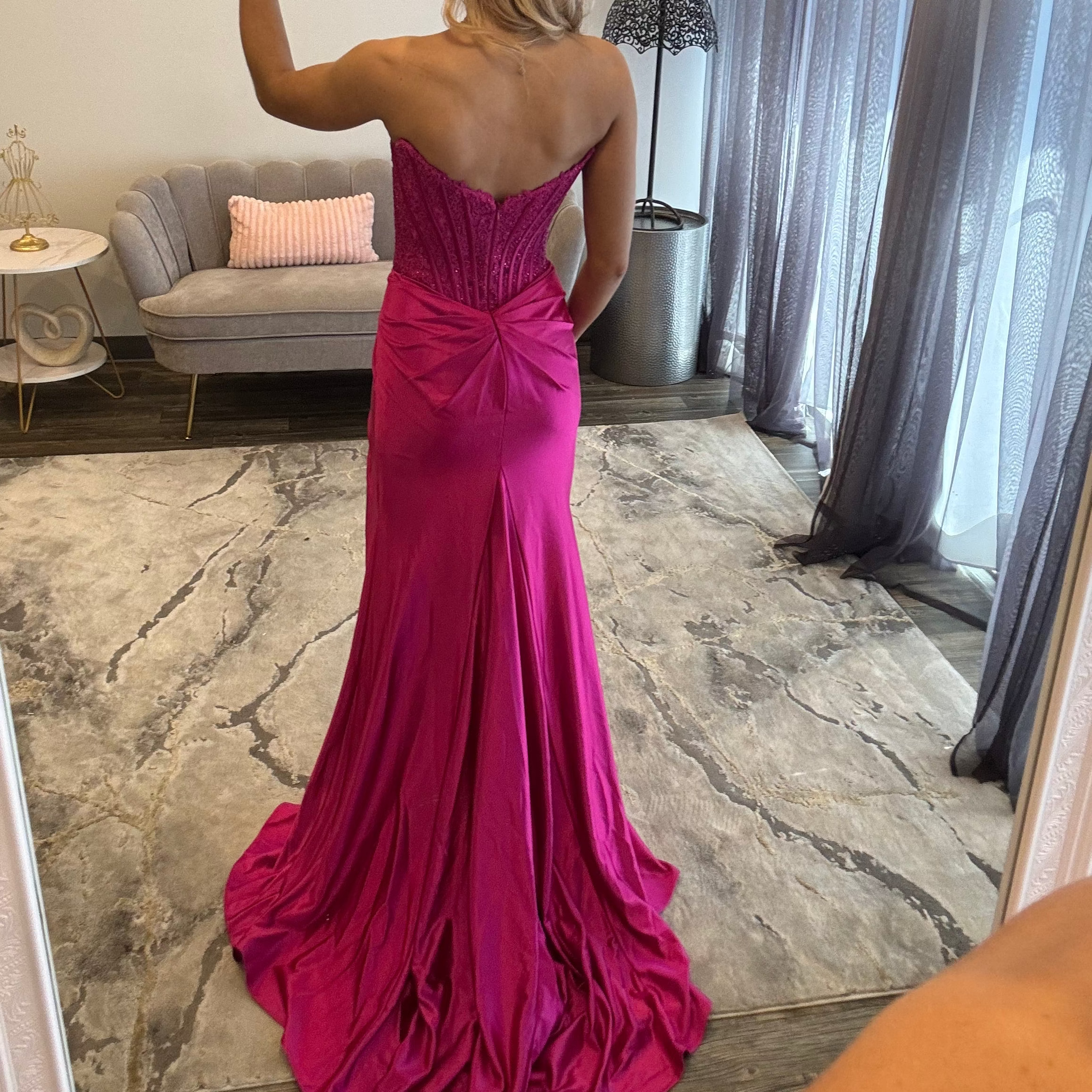 JoycesTPR Sherri Hill 58386 Magenta Prom 