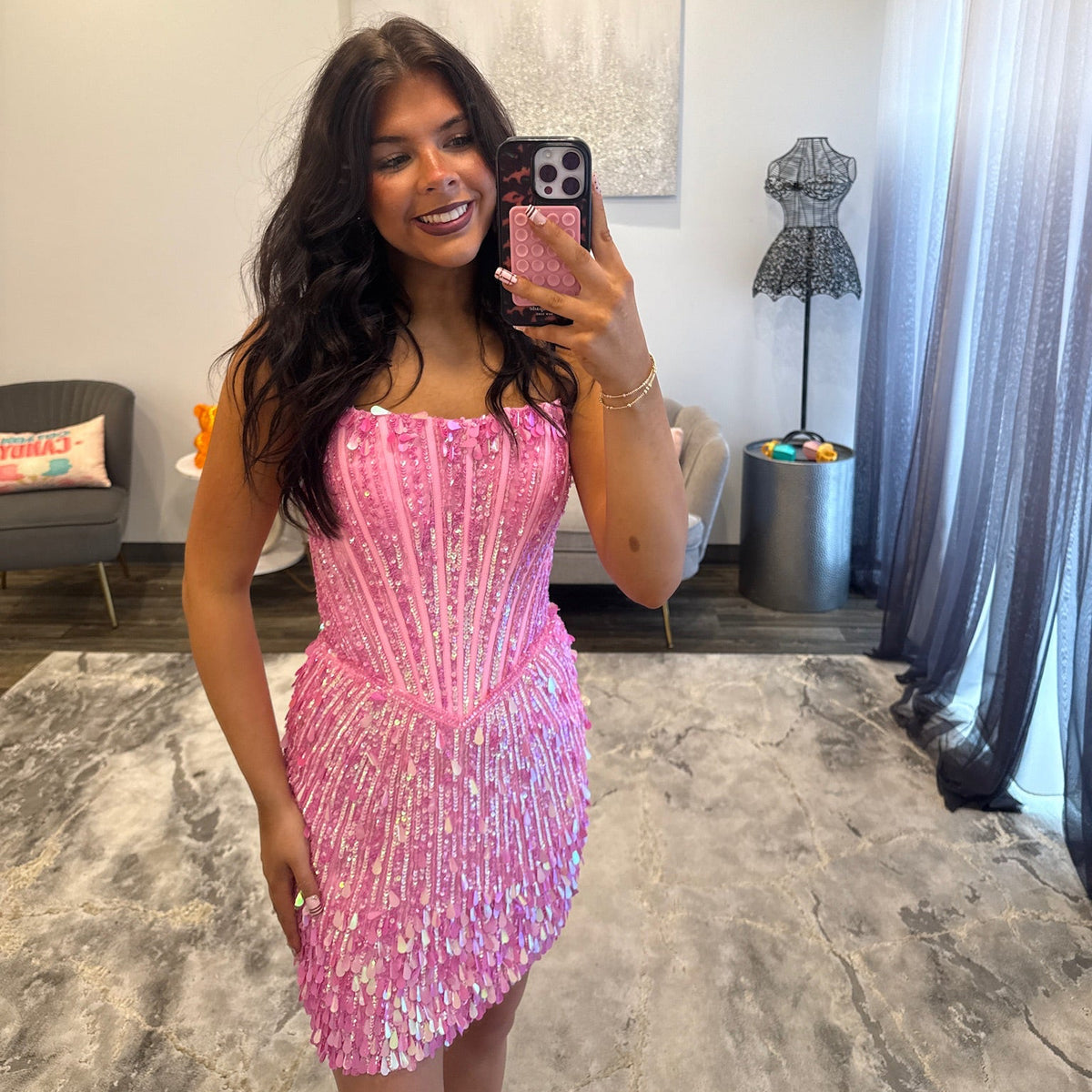 JoycesTPR Sherri Hill 58424 Candy Pink 
