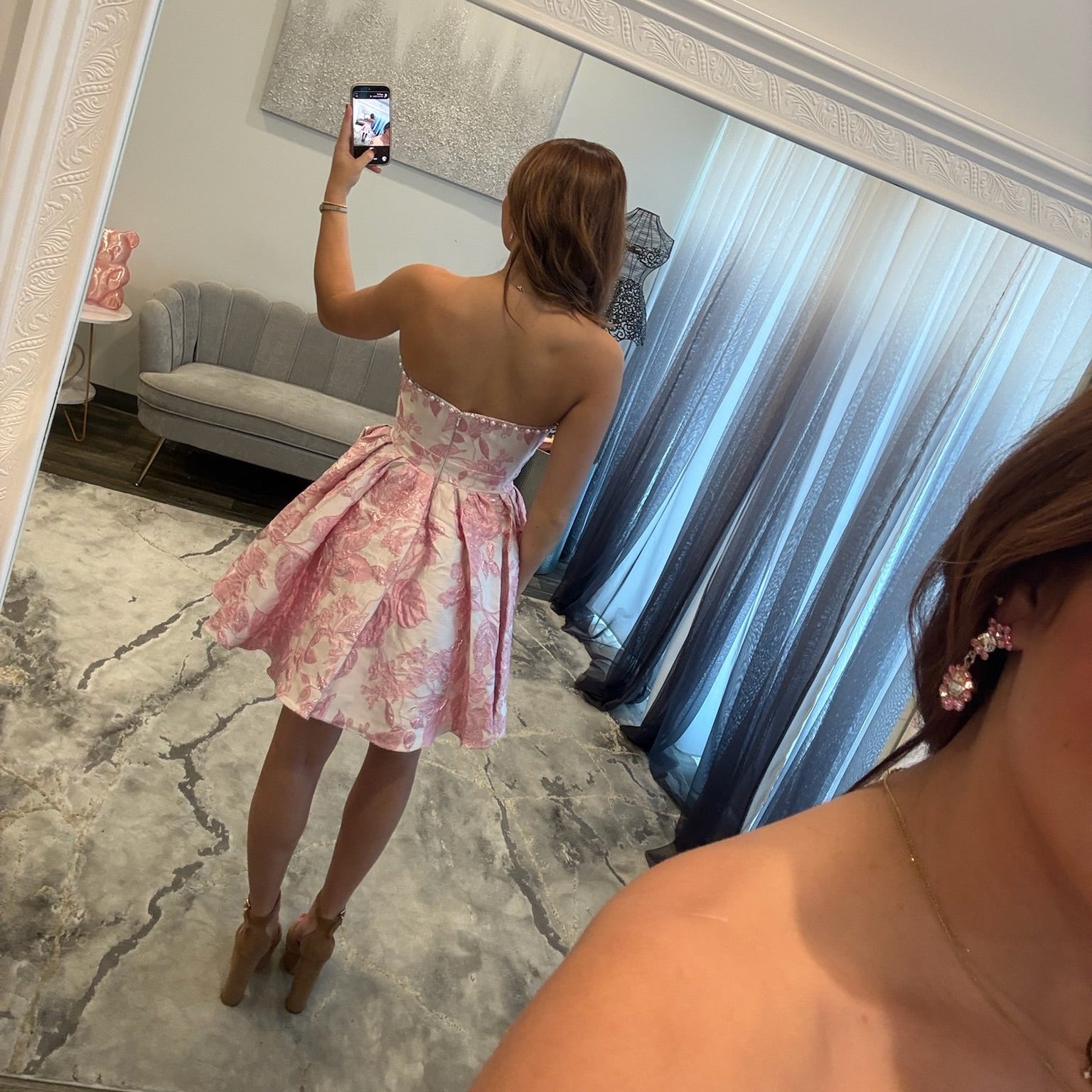 JoycesTPR Sherri Hill 58431 Ivory Light Pink 