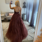 JoycesTPR Sherri Hill 58494 Chocolate Prom Back 