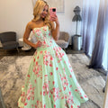 JoycesTPR Sherri Hill 58549 Light Green Print Prom 