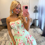 JoycesTPR Sherri Hill 58549 Light Green Print Prom 