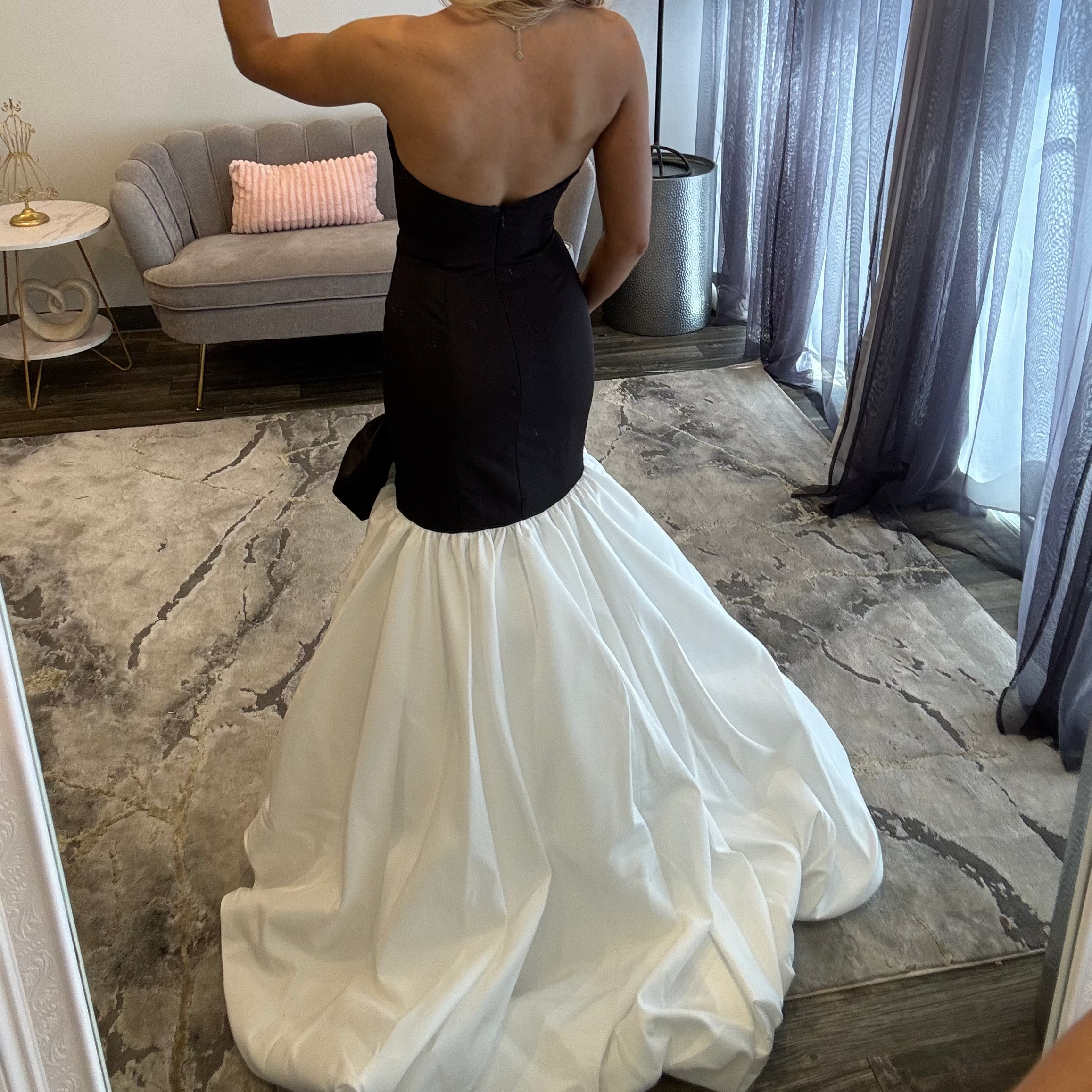 JoycesTPR Sherri Hill 58707 Black Ivory Prom 
