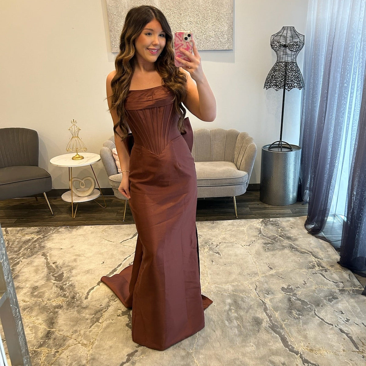 JoycesTPR Sherri Hill 59519 Chocolate Prom 