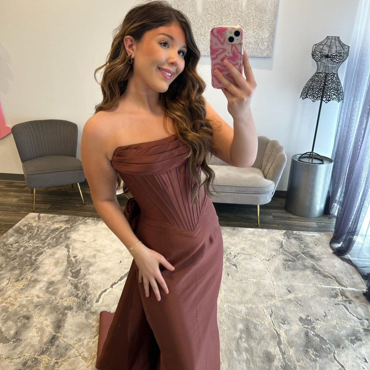 JoycesTPR Sherri Hill 59519 Chocolate Prom 