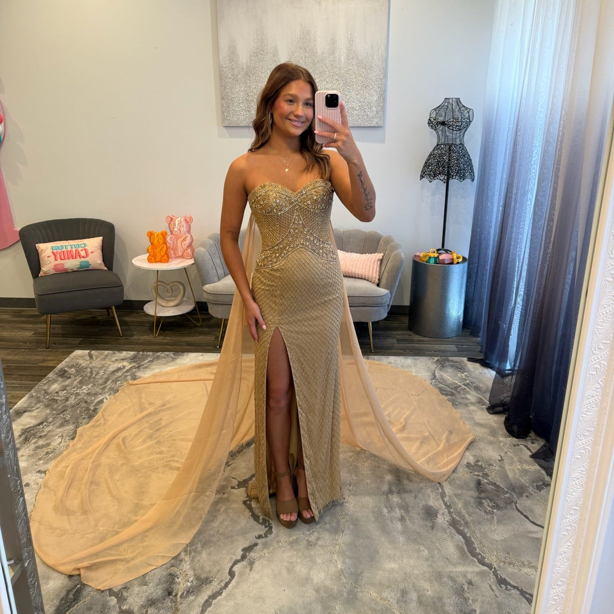 JoycesTPR Sherri Hill 67127 Gold