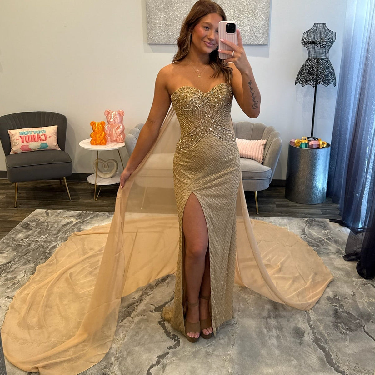 JoycesTPR Sherri Hill 67127 Gold
