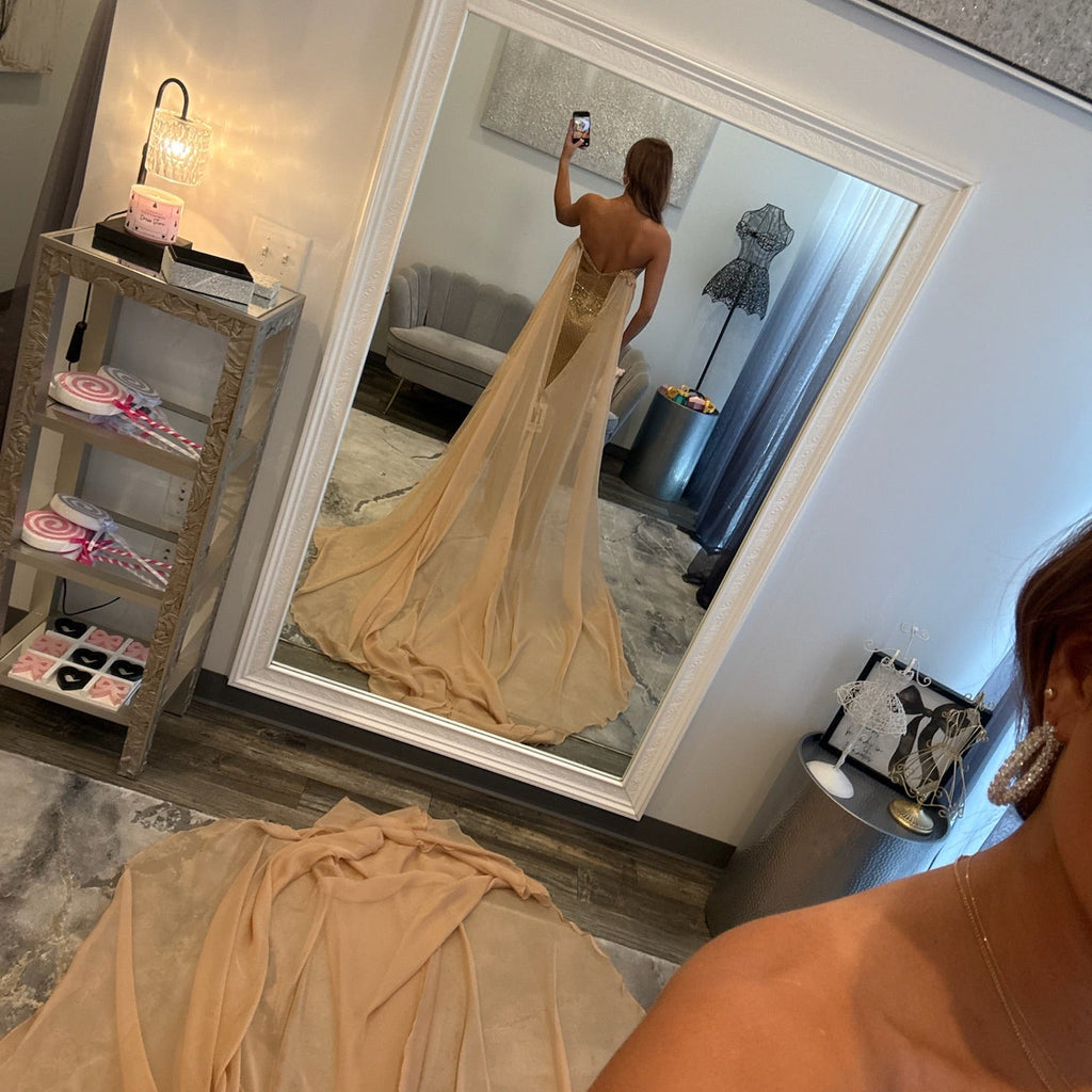 JoycesTPR Sherri Hill 67127 Gold