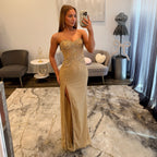 JoycesTPR Sherri Hill 67127 Nude Gold Prom 