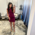 JoycesTPR Sherri Hill Plum Short Dress Back
