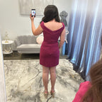 JoycesTPR Sherri Hill Plum Short Dress Back
