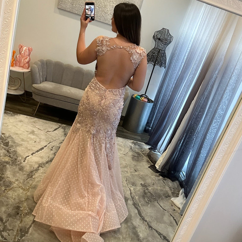 JoycesTPR Tarik Ediz 50406 Powder Pink Back 