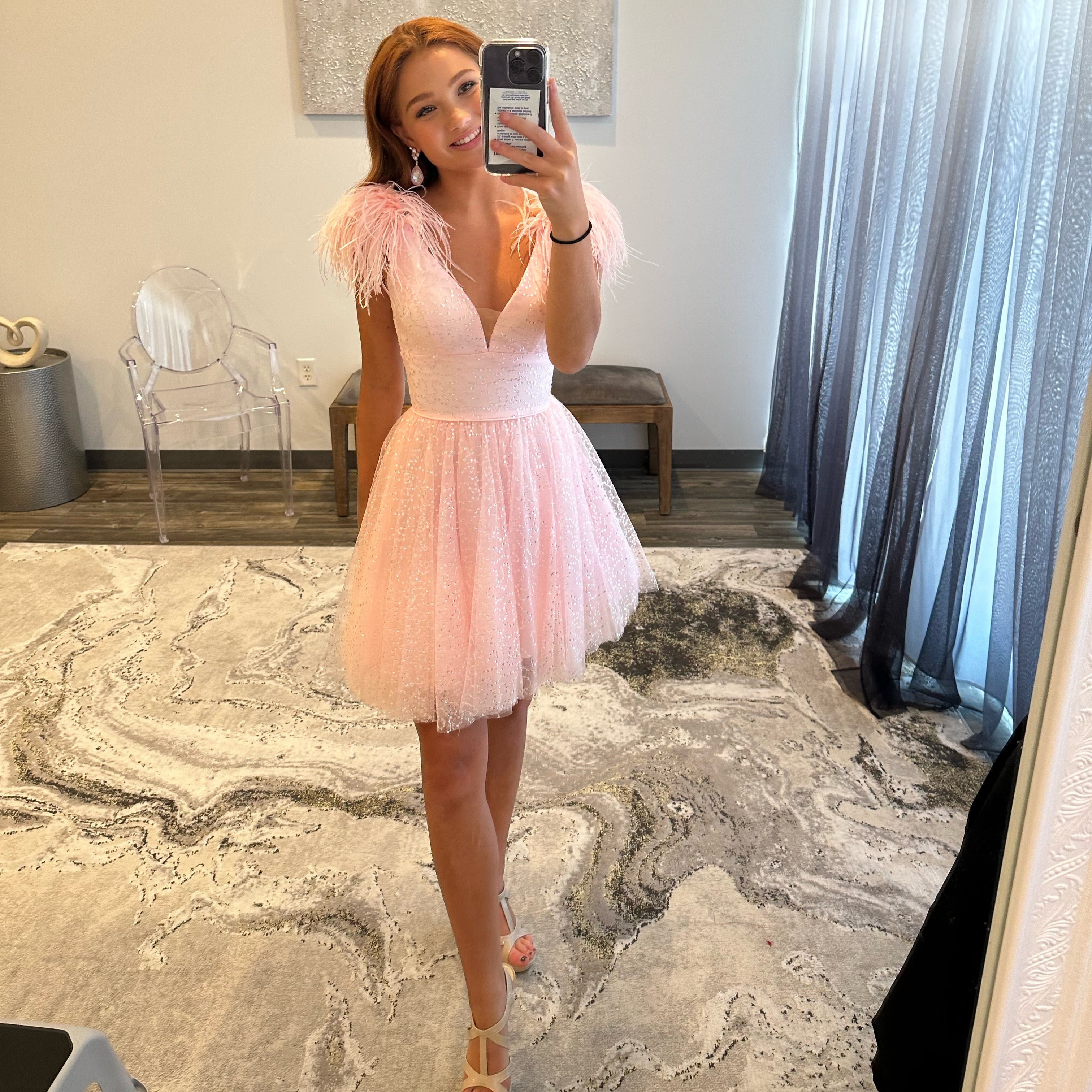 Light Pink, Short, Tulle