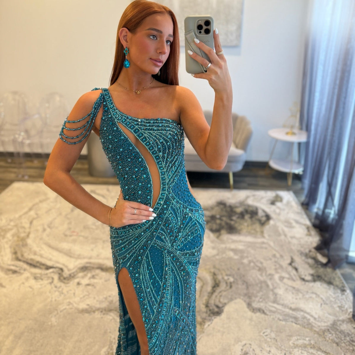 Portia & Scarlett PS25985C | Beaded Cutout Gown | Joyce’sTPR
