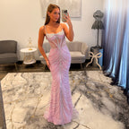 Portia and Scarlett PS26095 Lilac Prom Dress 