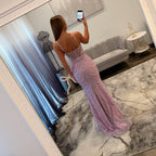 Portia and Scarlett PS26095 Lilac Prom Dress Back 