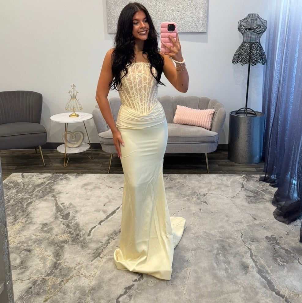 Portia and Scarlett PS 27070 Yellow Prom 