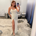 Primavera 3902 Ivory Prom Dress 