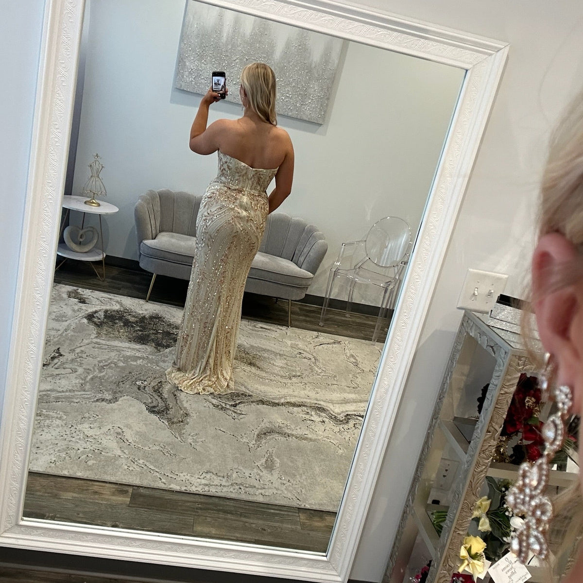 Primavera 4134 | Beaded V-Neck Prom Gown | Joyce’sTPR