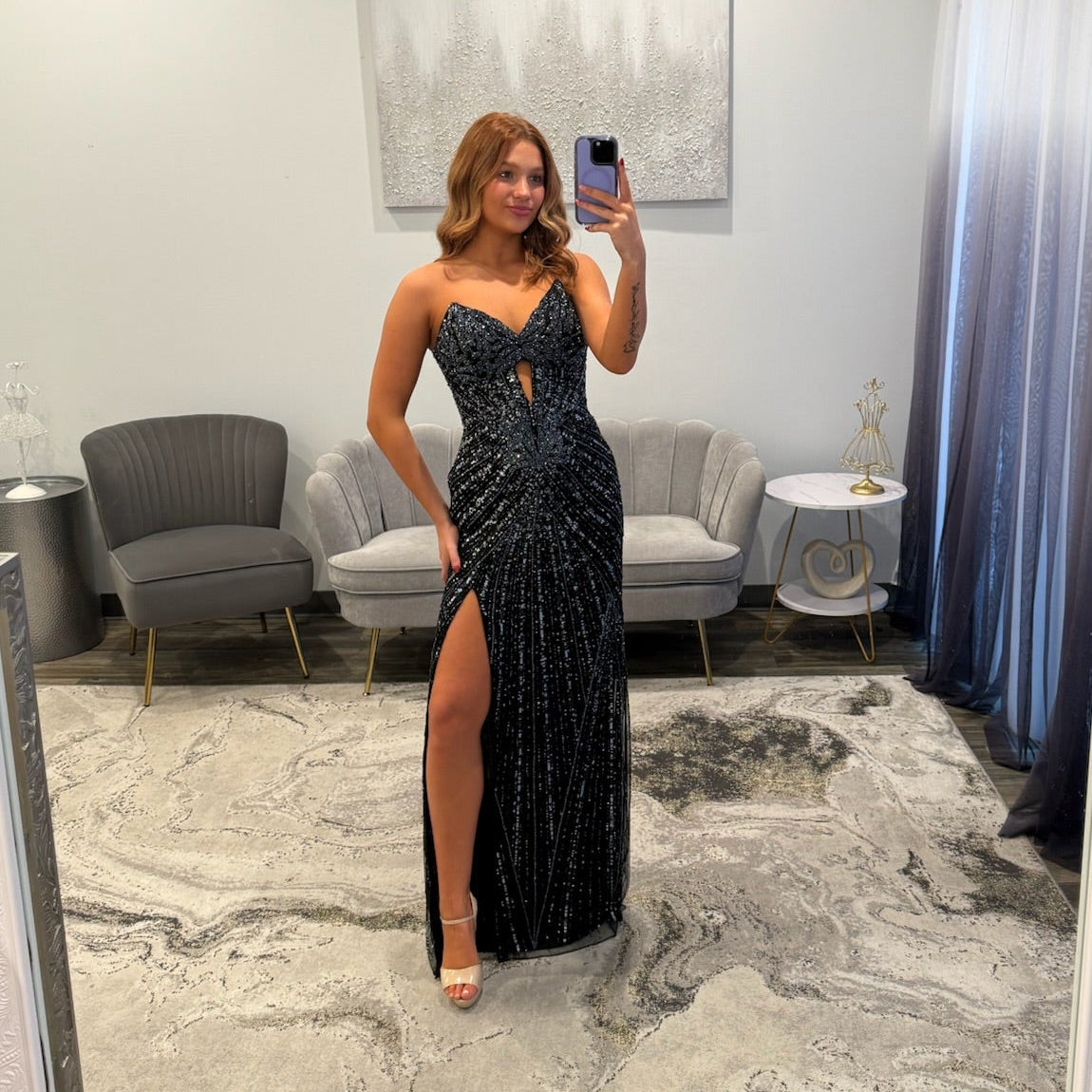 Primavera 4309 Black Prom Dress