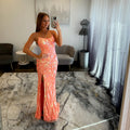 Primavera 4362 Coral Prom Dress 