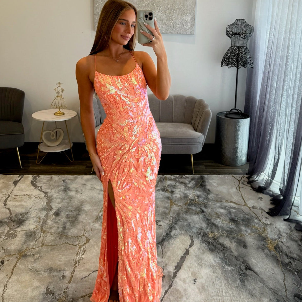 Primavera 4362 | Sequin Fitted Prom Gown | Joyce’sTPR