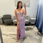 Primavera 4382 Orchid Prom Dress