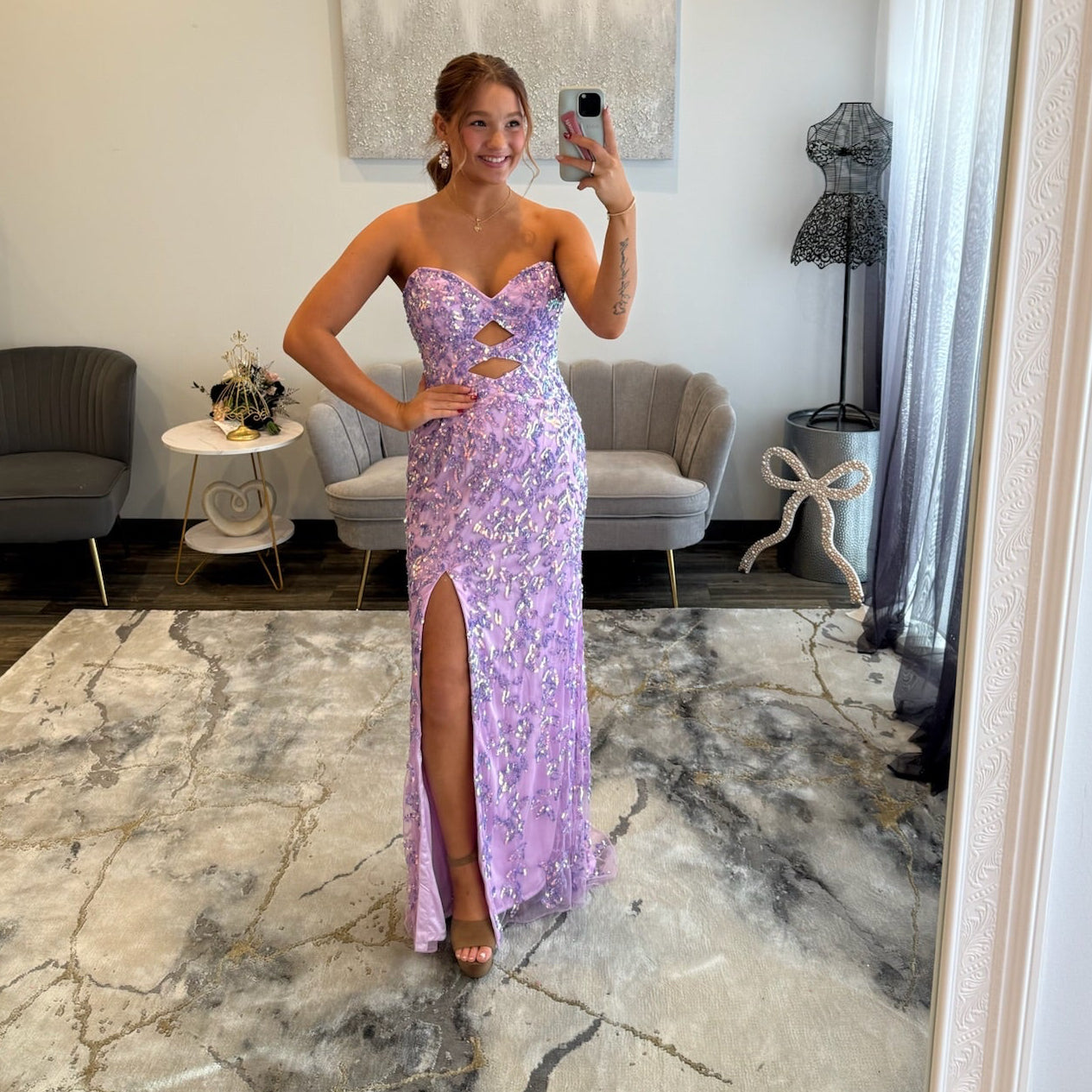 Primaver a4504 Orchid Prom Dress 