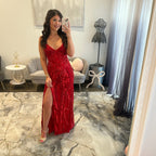Primavera 4513 Red Prom Dress 