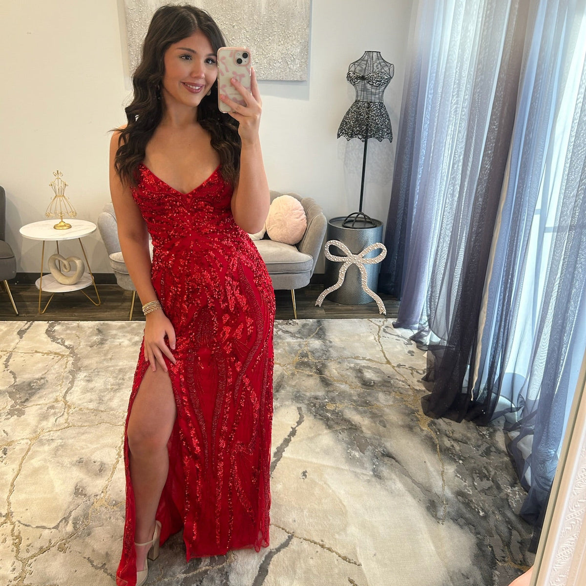 Primavera 4513 | Sequin V-Neck Prom Gown | Joyce’sTPR