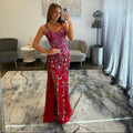 Primavera 4525 Red Prom Dress 