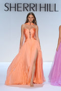 Sherri Hill 46759 | Beaded Chiffon Couture Gown | Joyce’sTPR