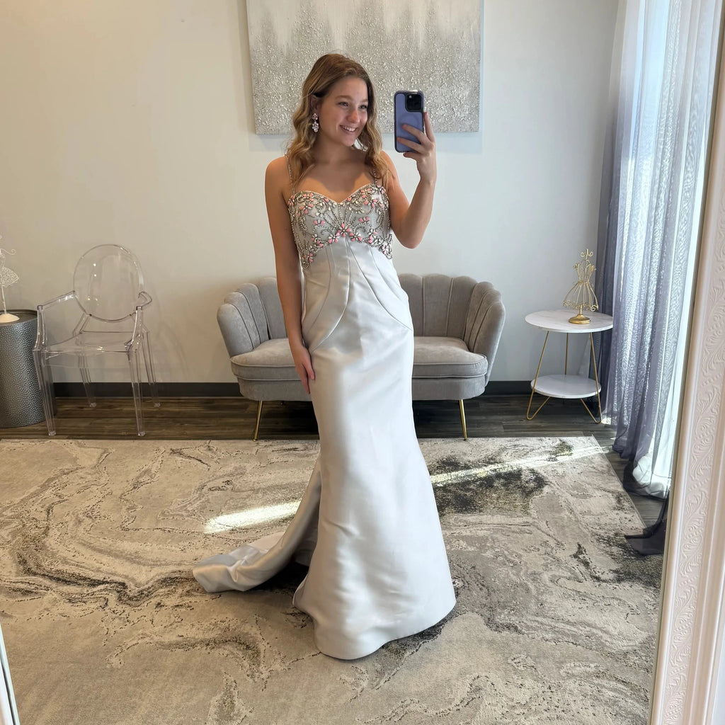 Sherri Hill 50027 Silver 