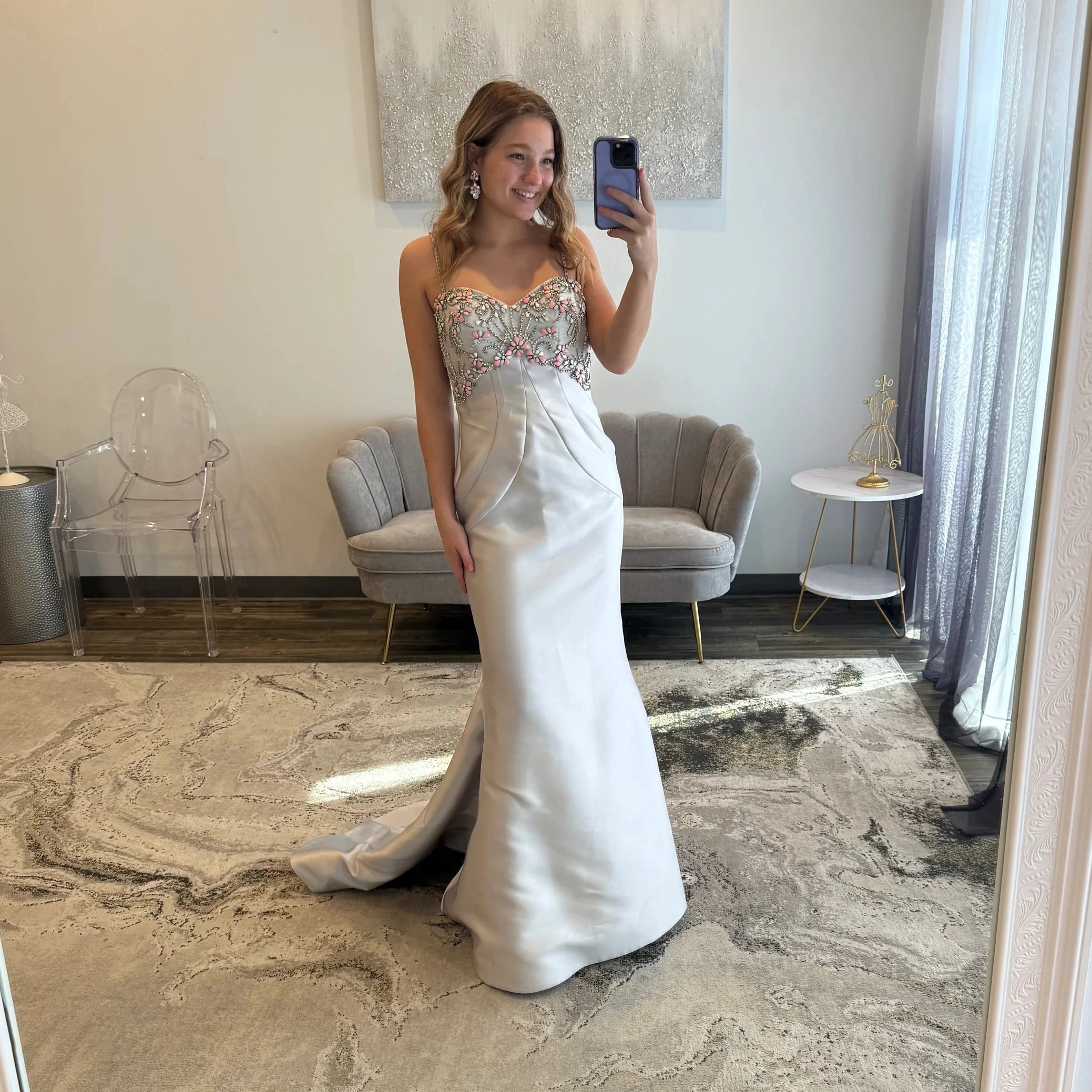 Sherri Hill 50027 Silver 
