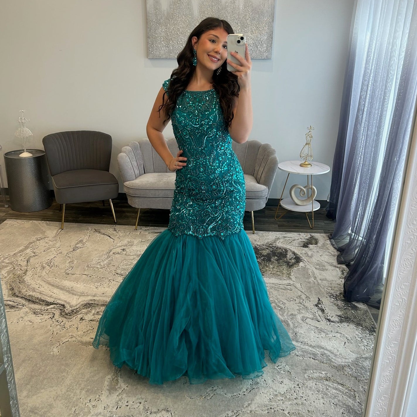 Sherri Hill 50955 Teal 
