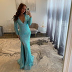 Sherri Hill 55046 Light Blue 