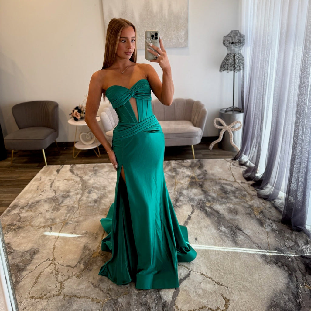 Sherri Hill 56161 Dark Emerald Prom Dress 