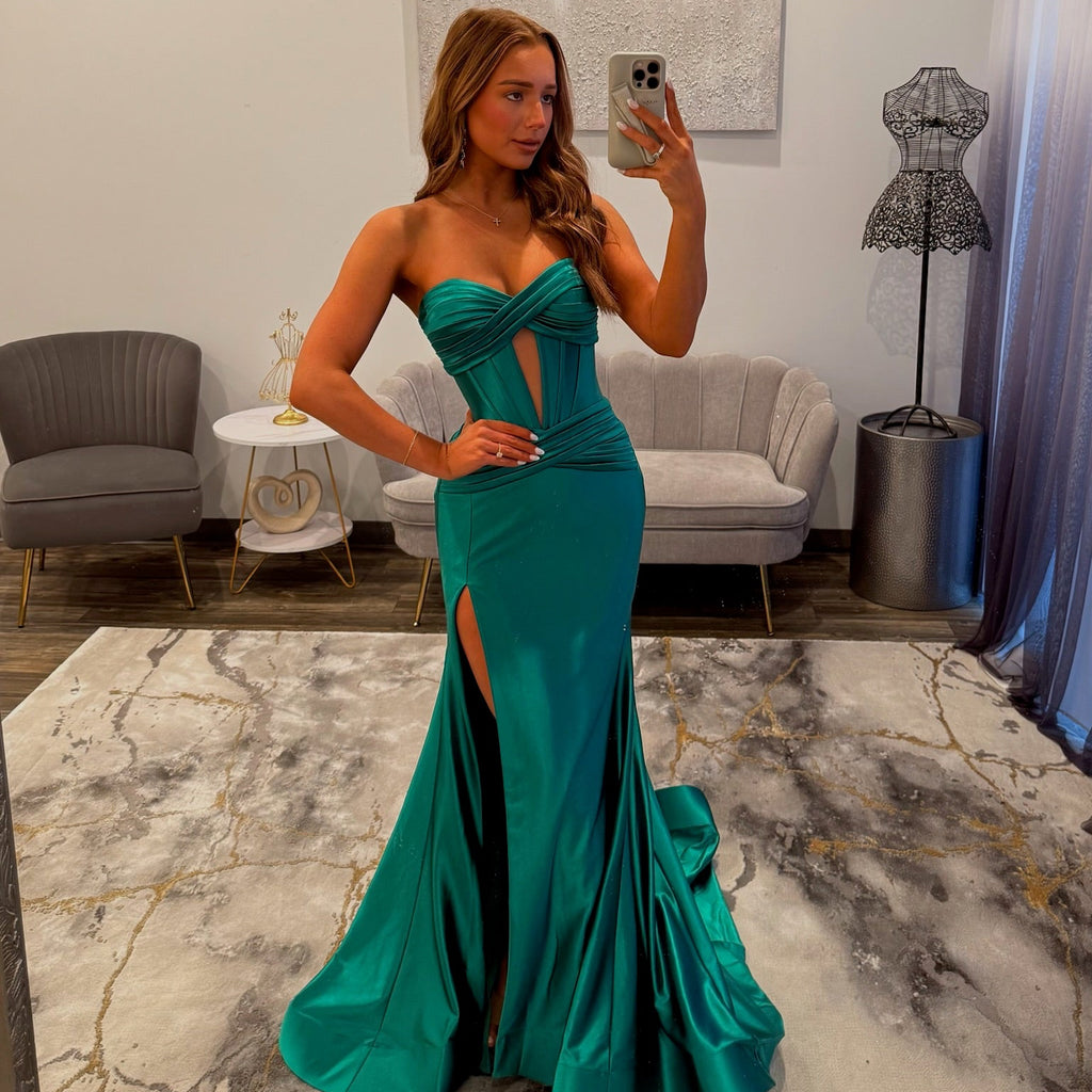 Sherri Hill 56161 Emerald Prom Dress 
