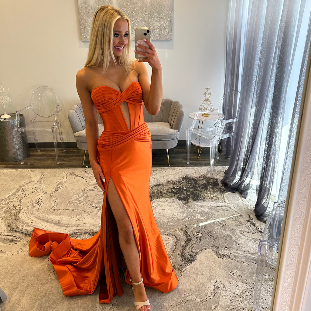 Sherri Hill 5616 Orange  Prom Dress