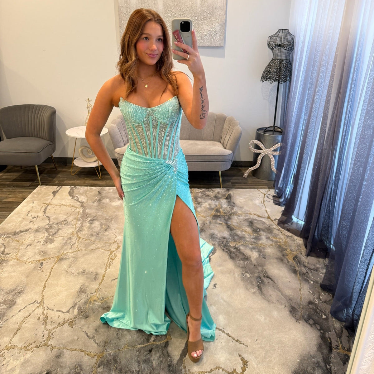 Sherri Hill 56620 Light Green 
