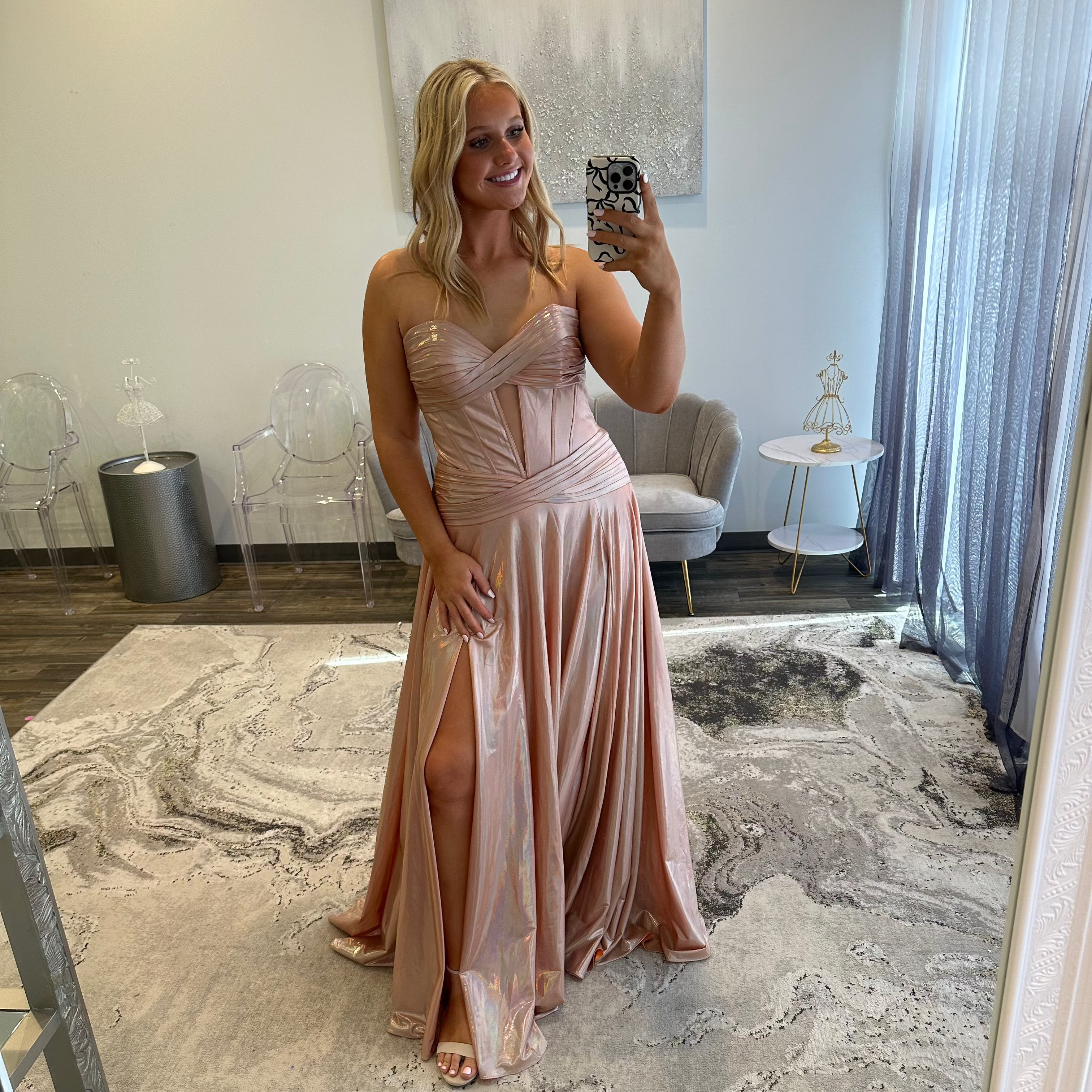 Sherri Hill 56876 Peach 