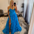 Sherri Hill 56911 Ocean Blue Prom Dress 