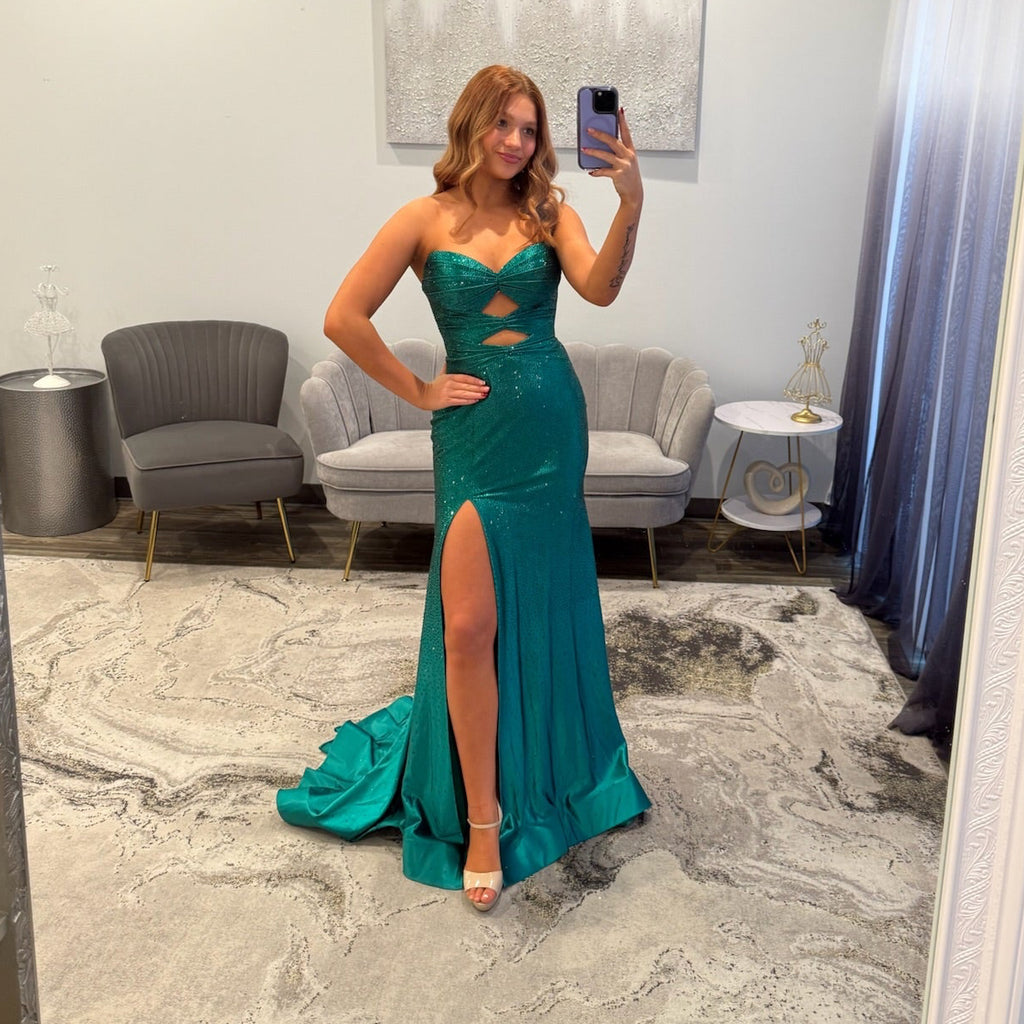 Sherri Hill 56932 Emerald Teal 