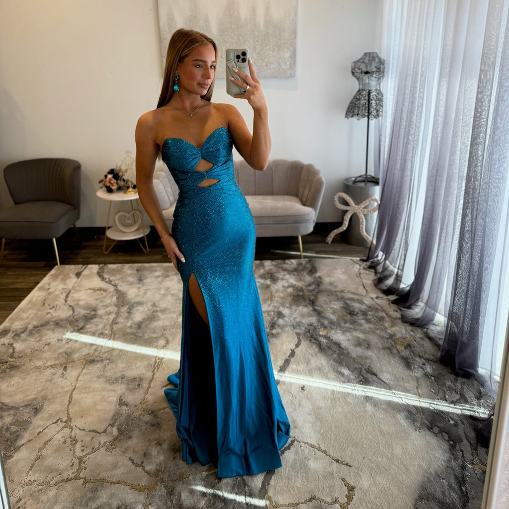 Sherri Hill 56932 Peacock Prom Dress 