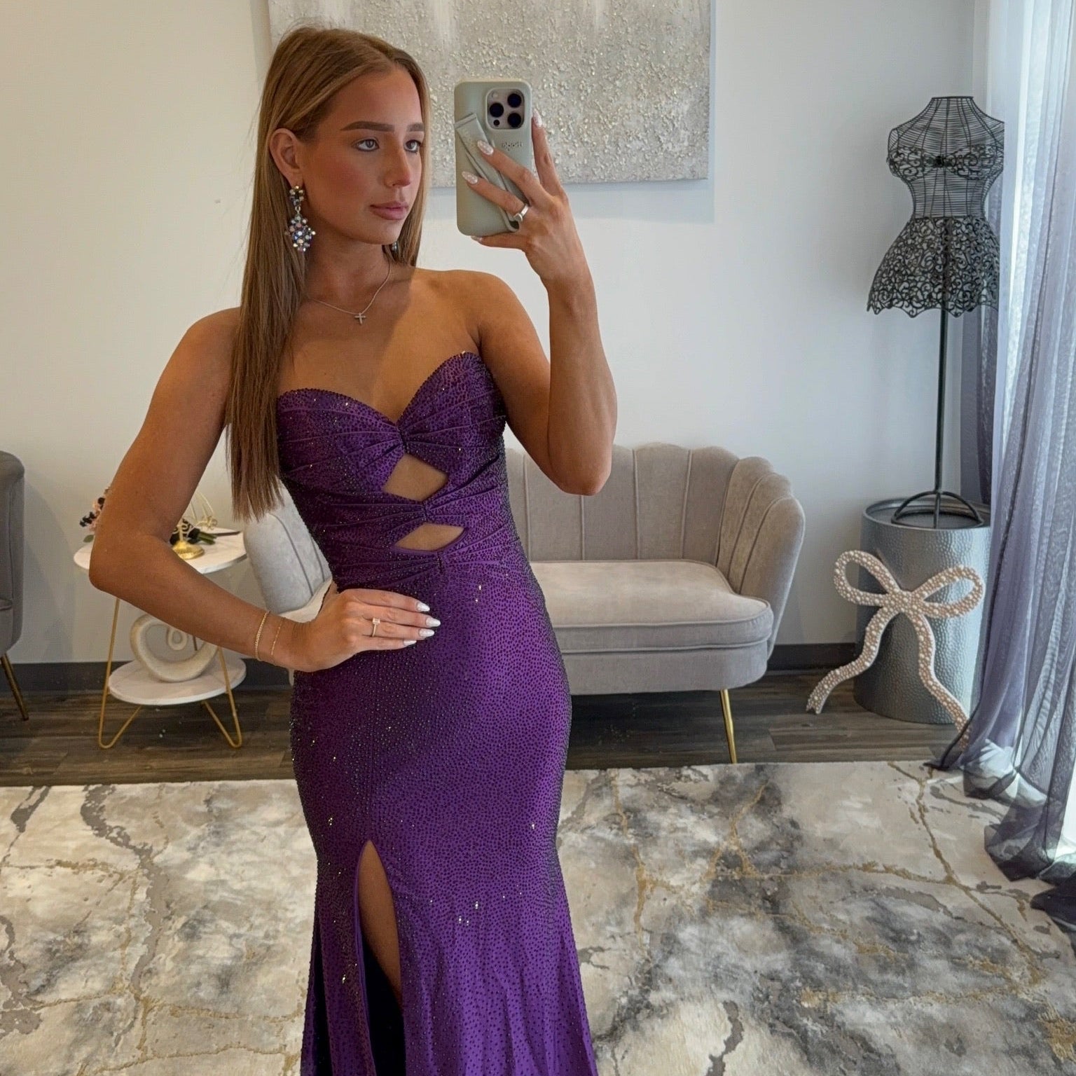 Sherri Hill 56932 Plum Prom Dress 
