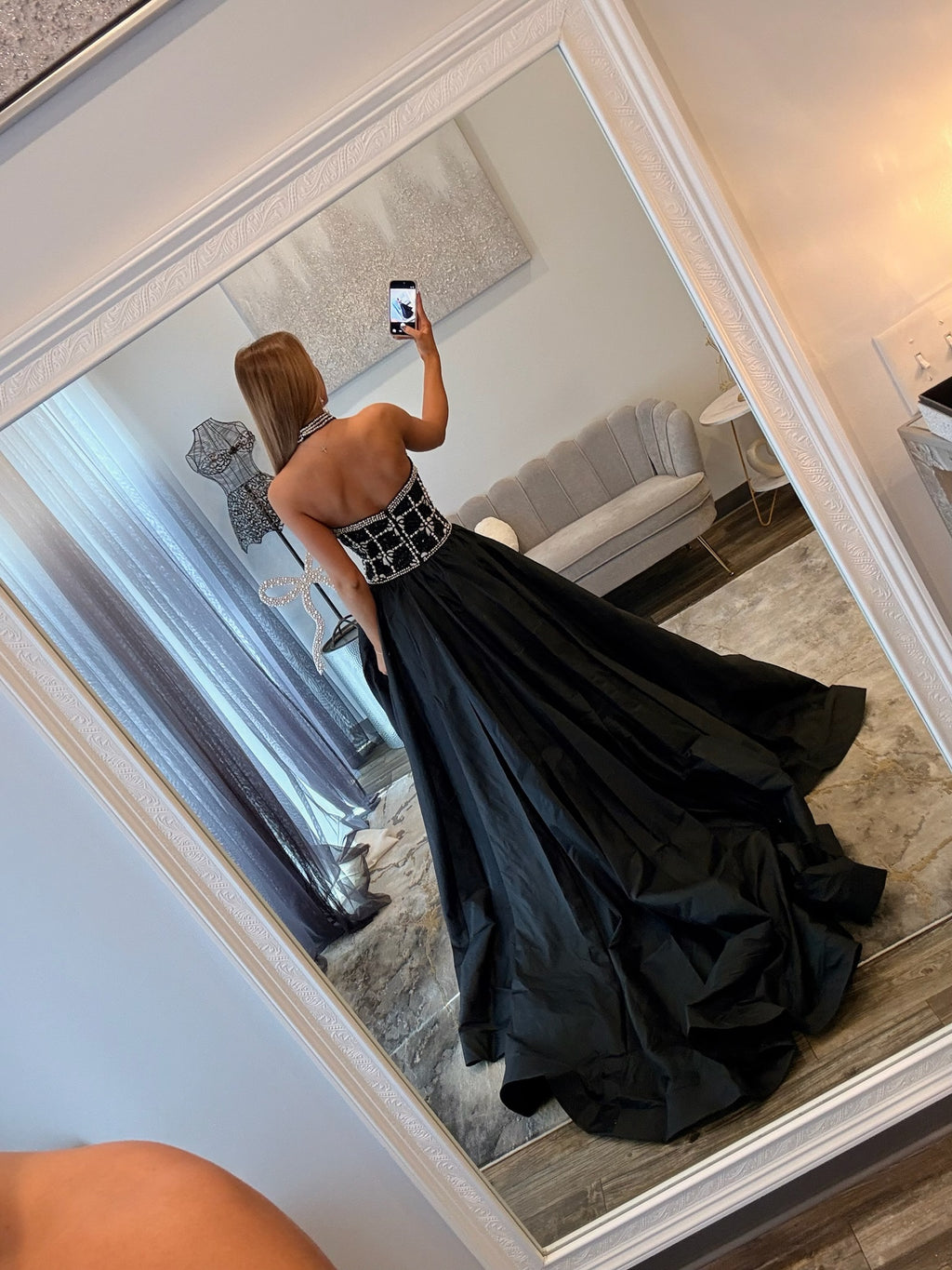Sherri_Hill_57496 Black_Silver_Prom_Dress_Back 2026