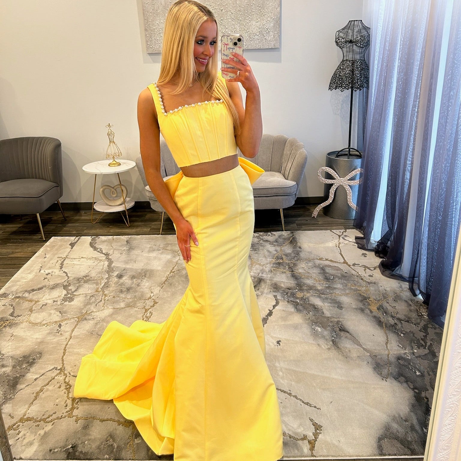 sherri hill prom dresses yellow dress at XO by Sophia's organza and velvet Sherri Hill Dress 57321